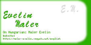 evelin maler business card